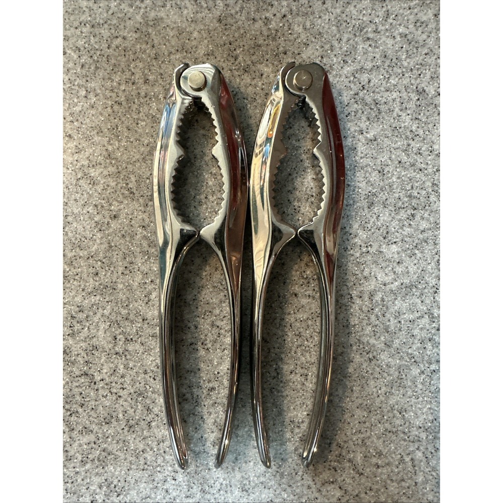 Set Of 2 Nut‎ Cracker Tools Lobster/Shellfish Hard Nuts Unbranded Chrome Durable